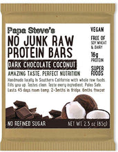 Dark Chocolate Coconut Raw/ Vegan Protein Bar (Box of 10)