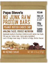 Dairy Free Peanut Butter Choco Chip Raw Protein Bar (Box of 10)